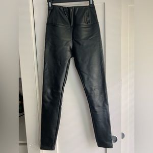 Love Finn Black Vegan Leather Leggings